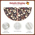 thumbnail image 3 of Xecao Guitar Skull record Pattern Christmas Tree Skirt Holiday Part Decorations for Christmas Tree, Farmhouse Christmas Decor Xmas Holiday Home Party Decorations-36", 3 of 6