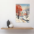 thumbnail image 4 of Sunny Winter Day Village Countryside Road Large Wall Art Poster Print Thick Paper 18X24 Inch, 4 of 5