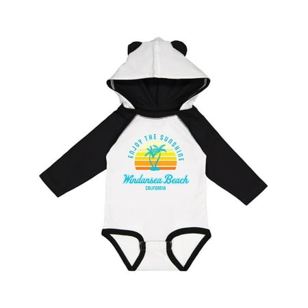 

Inktastic Summer Enjoy the Sunshine Windansea Beach California in Blue Gift Baby Boy or Baby Girl Long Sleeve Bodysuit