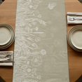 thumbnail image 5 of Table Runners 90 Inches Long Dress Scarves, Green Brown Wildflowers Farmhouse Coffee/Dining/Kitchen Table Runner for Living Room, Modern Floral Butterfly Plant 13x90 Inch, 5 of 9