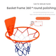 thumbnail image 3 of Marco de baloncesto de interior con silenciador, soporte de baloncesto ajustable y sencillo para montaje en pared sin perforaciones, marco de baloncesto para tiro de pelota con silenciador, 3 of 5
