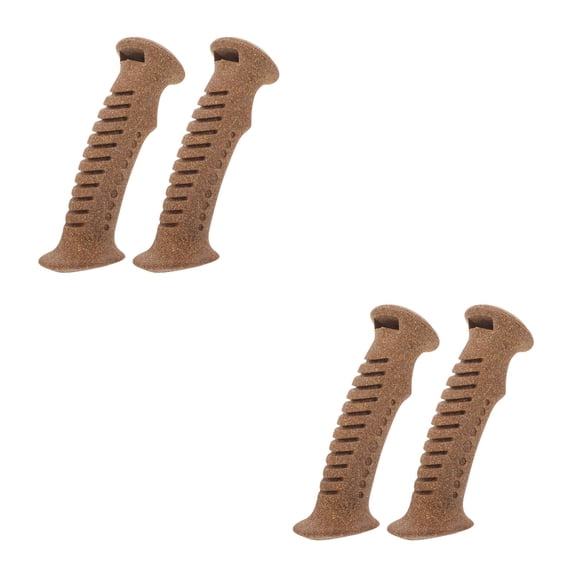 Worgeous 4 Pcs  Cork Handle Grips for Trekking Poles Non-Slip Trekking Pole Handle Ergonomic Designed Hiking Pole Grips for Enhanced Stability Cane Replacement Handle