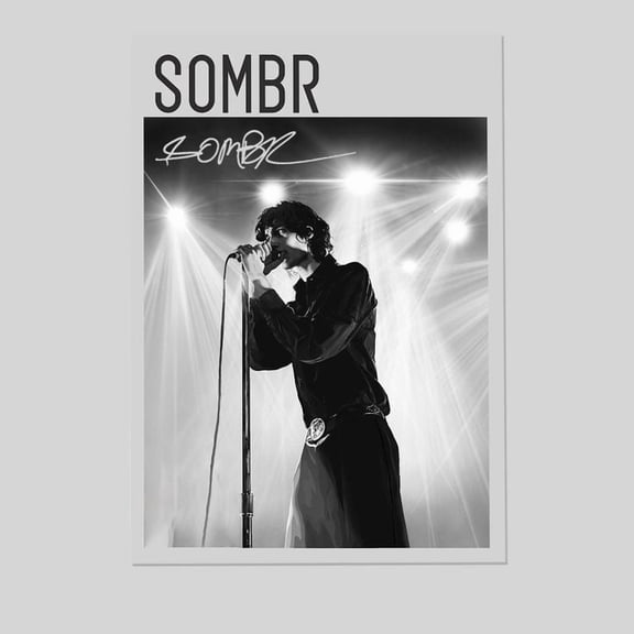 Music Poster - Sombr Back To Friends - Vintage Style - Size 24x36 - Postora