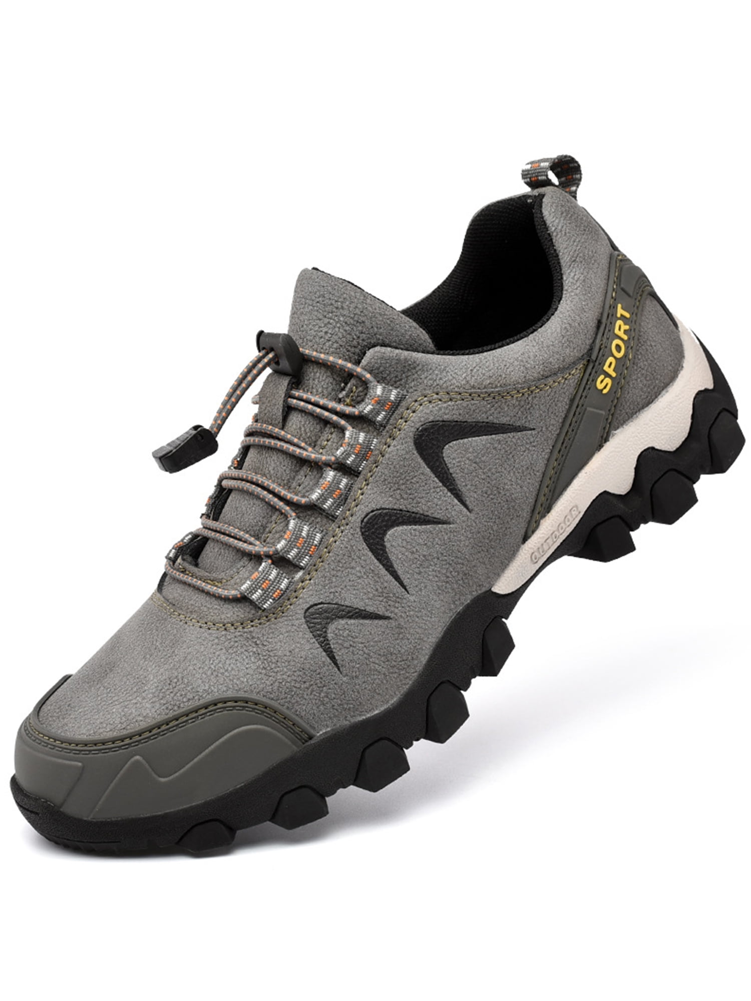 Harsuny Men's Climbing Shoes Breathable Hiking Shoes Comfortable Outdoor Travel Shoes Lightweight Walking Shoes for Outdoor Gray 8, Black