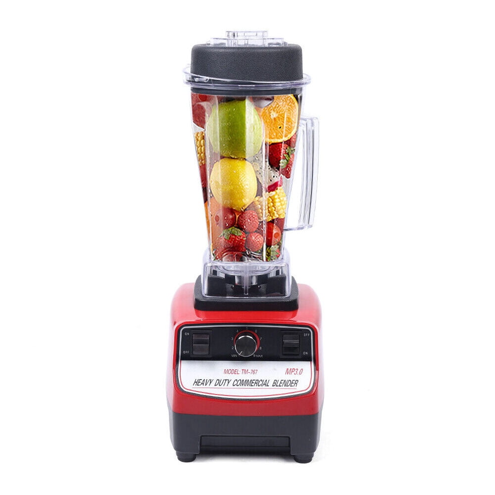 1500W 110V Commercial Smoothie Mixer 2L Large Capacity Juicer Power Food Fruit Ice Processor for Home Bar Restaurant Hotel Cafe