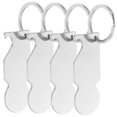 thumbnail image 5 of LABSERRON 4Pcs Metal Key Ring with Shopping Cart Token for Practical Trolley Removal, 5 of 8