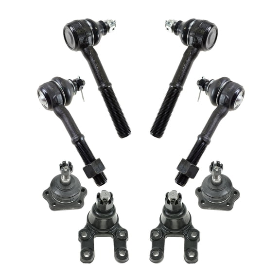 TRQ Steering Suspension Kit Set of 8 Tie Rods Ball Joints for Nissan Pickup SUV PSA59137 Fits select: 1995-1997 NISSAN TRUCK, 1994 NISSAN D21