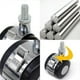 thumbnail image 3 of 4 Pieces Universal Swivel Wheels, Trolley Furniture Caster Replacement, Alloy Caster Furniture Wheel, with Brake Function, Chair Casters for Office/Sc, 3 of 5