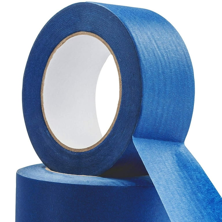 No-Residue 2 inch, 60 Yard Blue Painters Tape 2 Pk. Easy-Tear, Pro-Grade Removable Masking Tape Great for Home, Office or Commercial contractor.