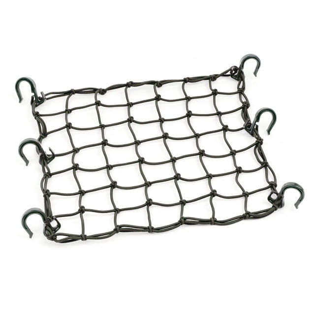 Red de carga PowerTye 50152 negra de 38 cm x 38 cm con 6 ganchos
