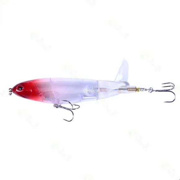 1PCS Topwater Artificial Bait Hard Fishing Lure 11cm/13g Whopper Popper Plopper Rotating Tail Soft Fishing Tackle Fishing Bait