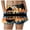 Black, variant on Women Board Shorts Hawaiian Tropical Print Beach Swim Shorts with Pockets (Navy, S)