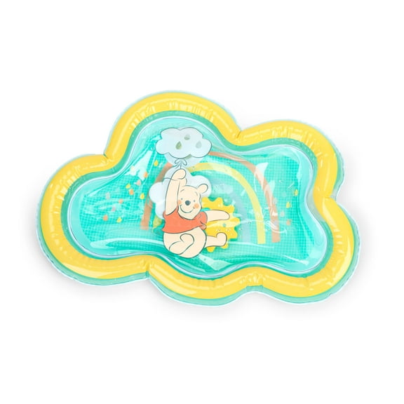 Bright Starts Disney Winnie the Pooh Once Upon a Tummy Time Water Mat, Blue, Newborn