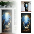 thumbnail image 2 of 2 Pack Religious Nativity Door Cover, Jesus Manger Scene Tapestry, 35.4x78.7 inch, Holy Family Hanging Banner, Christian Holiday Front Door Decor, Winter Party Church Backdrop, Multicolor, Polyester, 2 of 7
