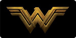 Wonder Woman Logo Photo License Plate