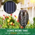 thumbnail image 2 of Claoner LED Solar Torch Light with Flickering Flame Outdoor Waterproof Solar Torches Stake Lights, Auto On/Off Garden Patio Pathway Lights Decorations, 2 Pack, 2 of 14