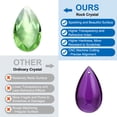 thumbnail image 3 of Uxcell Teardrop Crystal Chandelier Pendants Beads, 6 Pack 120mm Length 38mm Prisms Parts Green, 3 of 7