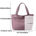 thumbnail image 4 of Kwuty Women's Tote Purses Multi-pocket Shoulder Bags Satchel Purses Casual Handbags Work Shopping Bag, 4 of 8