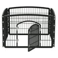 thumbnail image 4 of IRIS USA 24" Exercise 4-Panel Pet Playpen with Door, Dog Playpen, Puppy Playpen, for Small and Medium Dogs, Keep Pets Secure, Easy Assemble, Rust-Free, Heavy-Duty Molded Plastic, Customizable, Black, 4 of 6
