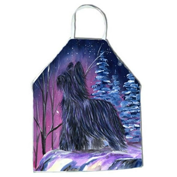 Starry Night Briard Apron - 27 x 31 in.