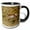 Black/White, variant on 3drose, Pronghorn Antelope, Yellowstone National Park, Montana, Wyoming, 11oz Two-tone Red Mug