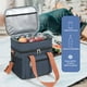 thumbnail image 4 of Bolsa Térmica para Almuerzo con Protección Térmica de 3 Capas, Bolsa Térmica de Gran Capacidad de 12 L para Cajas Bento, Preparación de Comidas y Bebidas, Diseño Impermeable de Doble Compartimento, C, 4 of 6