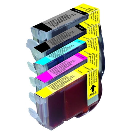 Premium Compatible Ink Cartridge Replacement for Canon BCI-3/BCI-6 - 5 Pack