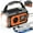 orange, variant on JOUALY 12000mAh Emergency Radio, AM/FM/NOAA Weather Radio,Portable Hand Crank Radio,Multi-Function Solar Radio,2 Solar Panels,USB Type-C Charging,Torch & LED Reading Lamp,SOS Alarm,Compass