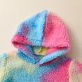 thumbnail image 4 of Chenyin Newborn Baby Lamb's Wool Sweatshirt Jacket for Boys Girls Tie-Dye Hooded Sweatsuit Toddler Unisex Fall Winter Warm Sweater 6 Months-4 Years, 4 of 8