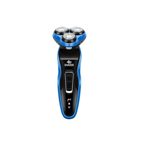 Walmart Elec Razor Lemonbest Electric Rotary Shaver Rechargeable 4D Triple Floating Head ...
