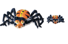 Sprinkle Deco® Set of 12 Spider 1inch - 2inch Edible Sugar Cake & Cupcake Decoration Toppers with 12 Exclusive Thank You Stickers