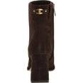 thumbnail image 3 of Sam Edelman Irie Chocolate Brown Squared Toe Block Heeled Fashion Ankle Booties (Chocolate Brown, 9), 3 of 6