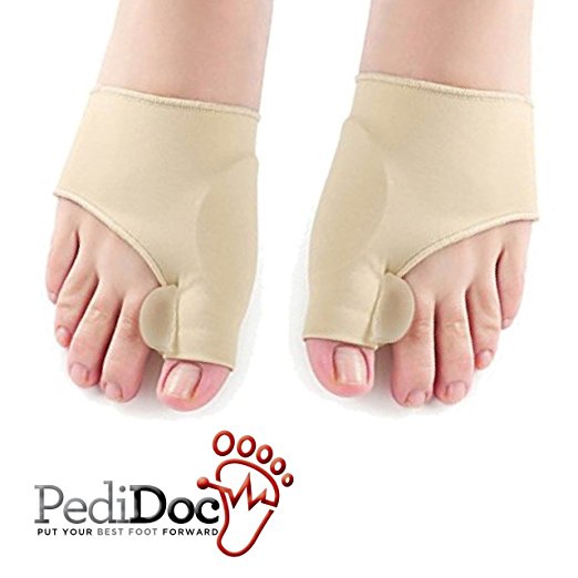 PediDoc(TM) Bunion Corrector Bunion Relief Sleeves Bunion Pads Bunion