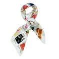 thumbnail image 3 of Wrapables Large Fashionable Cats Head Wrap Square Scarf 35 x 35 Inches, Cream, 3 of 9