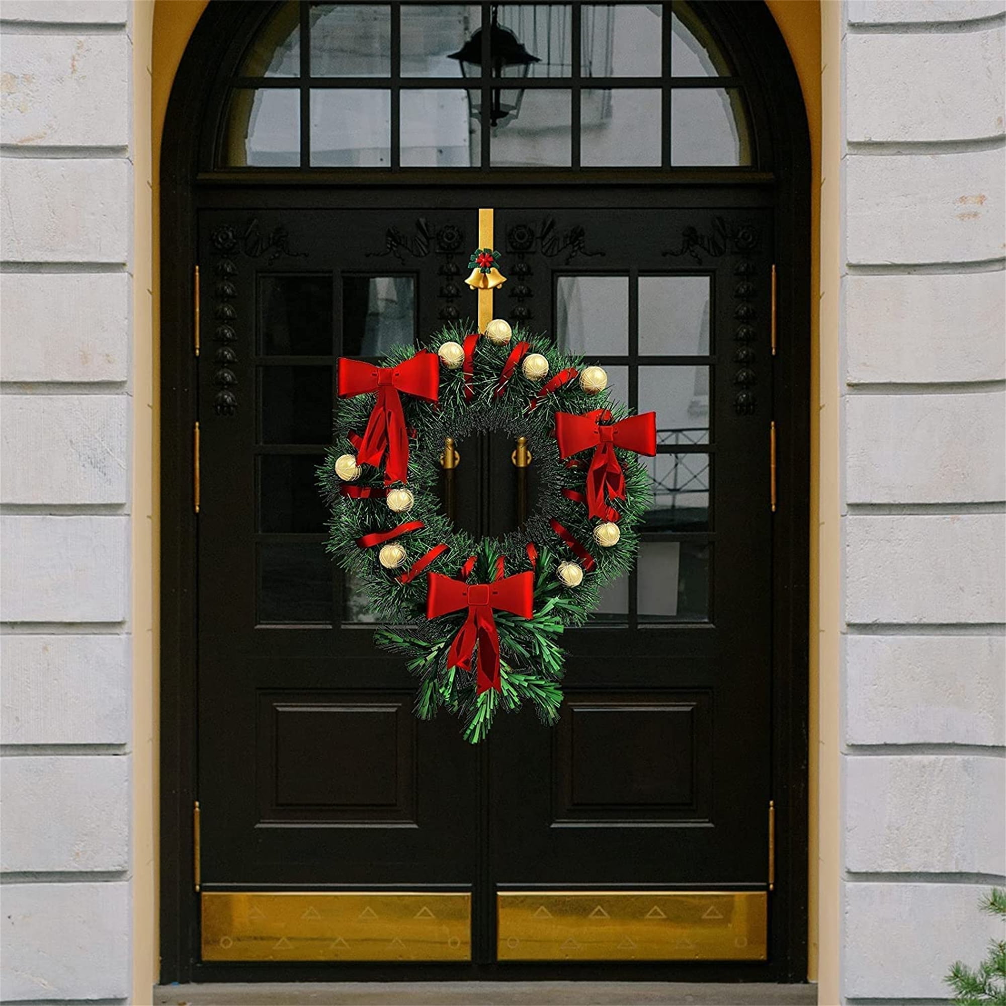 Wreath Hanger Heavy Duty Wreath Door Hanger for Front Door Metal Wreath Hook Holder Over The Door Hanger Wreath Holder for New Year Christmas Decorations Walmart