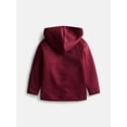 thumbnail image 2 of Athletic Works Boys' Lined Zip Front Hoodie Jacket, Sizes 4-18, 2 of 3