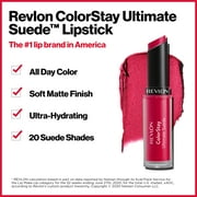 Revlon ColorStay Ultimate Suede Lipstick, Longwear Soft, Ultra-Hydrating High-Impact Lip Color, Formulated with Vitamin E, 005 Muse, 0.09 oz