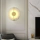 thumbnail image 3 of Lámpara de Pared de Mármol con Diseño de Luna de Alabastro, para Sala de Estar, Cobre Dorado, Decoración de Interiores, Aplique LED para Dormitorio., 3 of 5