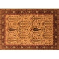 thumbnail image 1 of Ahgly Company Indoor Rectangle Oriental Orange Industrial Area Rugs, 8' x 12', 1 of 4