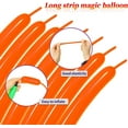 thumbnail image 4 of RUseeN Long Orange 100 Balloons Kit for Kids Party Decor, Bright Orange Long Balloons Twisting Animals Pack Thicken Latex for Halloween Orange Balloon Arch Party Decor., 4 of 7
