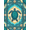 Turquoise Blue Cream, Pattern 12, variant on ODIKA 8'x10' Washable Area Rug Non-Shedding, Easy Care, Ocean Starfish Border Entry Themed Teal Beachy Nautical Turtle Refined for King Size Bedroom Under Bed, Master Suite