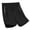 Black, variant on HOOMEUMY Mens Shorts Stylish Lightweight Summer Solid Color Elastic Waist Baseball Basketball Short Pants with Pockets Black M