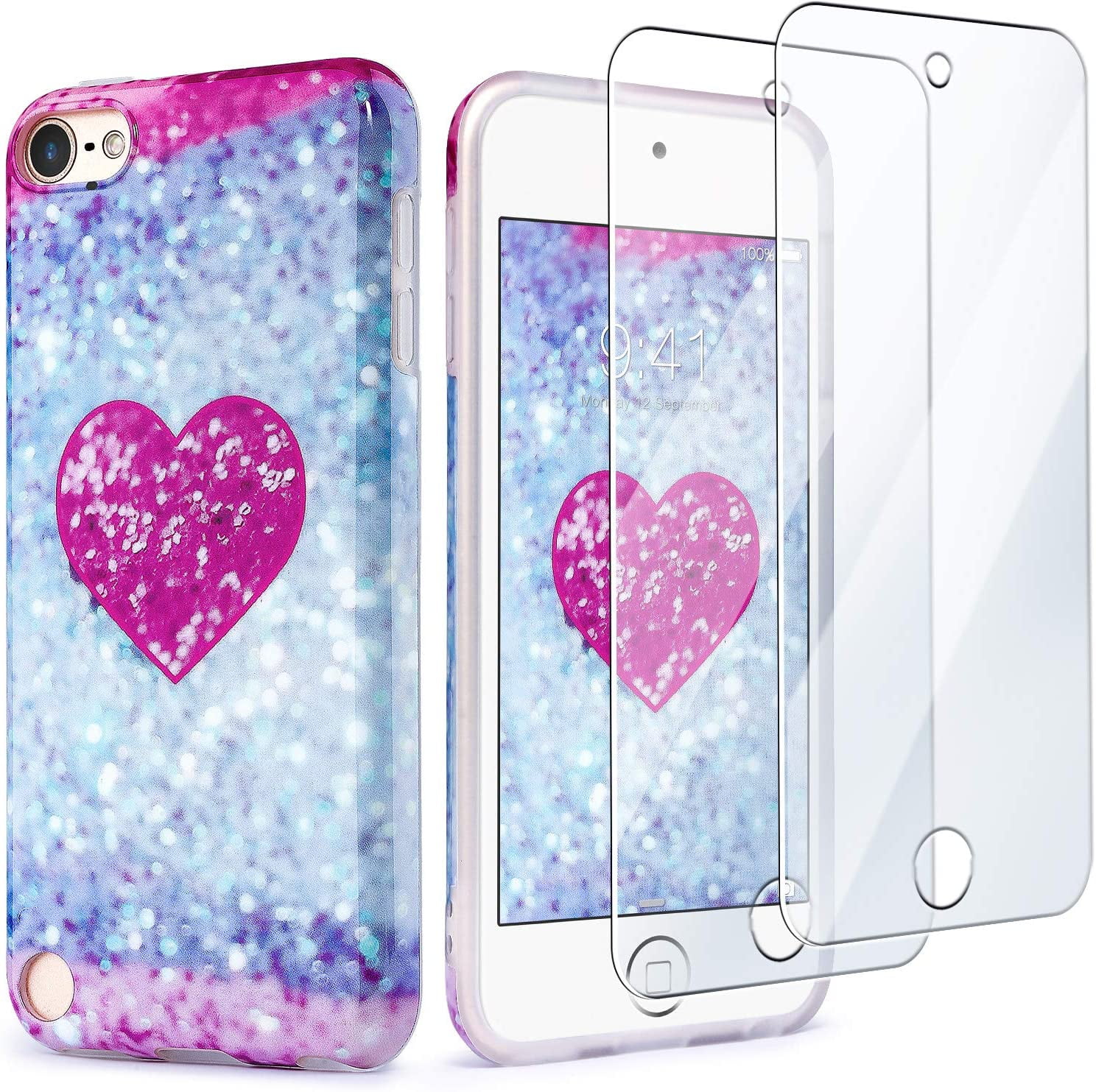 iPod Touch 7 Case with 2 Screen Protectors, IDWELL iPod Touch 6 Case