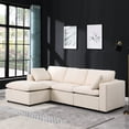 thumbnail image 4 of U Shaped Modular Sectional Couch, With Movable Table , Beige Versatile , Detachable Coffee, 4 of 6