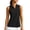 Black, variant on Women's Sleeveless Golf Tank Tops Collared V Neck Comfortable Breathable Casual Athletic Tennis Shirts Daily Wear Gray M