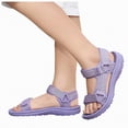 thumbnail image 4 of TOWED22 Boys Water Sandals Kids Open-Toe Adjustable Straps Sport Sandals Child Outdoor Athletic Lightweight(Little Kid/Big Kid)(Purple,1.5), 4 of 9