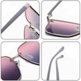 thumbnail image 3 of Lunettes de Soleil Carrées Tendance Mode Été, Lunettes de Soleil Écran Solaire, en PC et Métal, 3 of 5