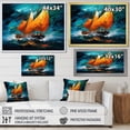 thumbnail image 4 of Designart "Fusion Boat Maritime" Transportation Floater Framed Wall Decor, 4 of 7