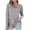 Gray, variant on Wancir Women's V Neck Long Sleeve Tops Casual T Shirts Loose Fit Lightweight Tunic Blouse Shirts