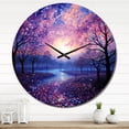 thumbnail image 1 of Designart "Transcendent Twilight Sky Photo wall art" Landscapes Oversized Wall Clock, 1 of 6